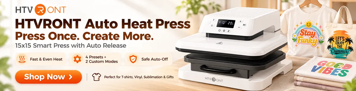 HTVRONT Auto Heat Press Machine for T Shirts
