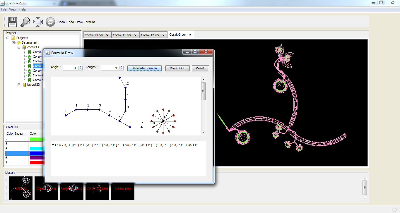 Fitinline com Batik  Fractal 