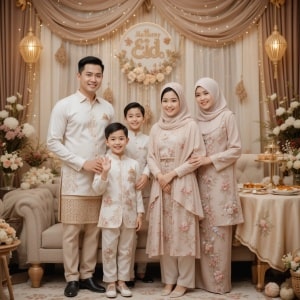 Tema Baju Lebaran Keluarga