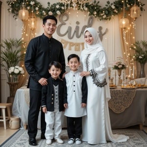 Tema Baju Lebaran Keluarga