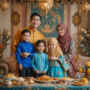 Tema Baju Lebaran Keluarga