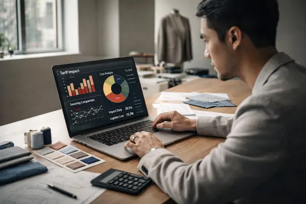 Fashion Brand Owner Analyzing Costs Fashion Brand Owner Analyzing Costs