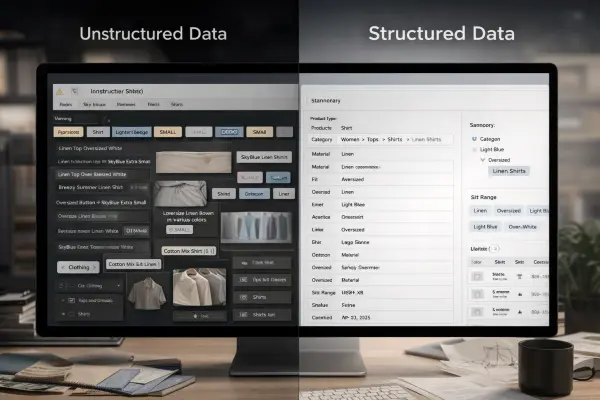 Structured vs Unstructured Product Data