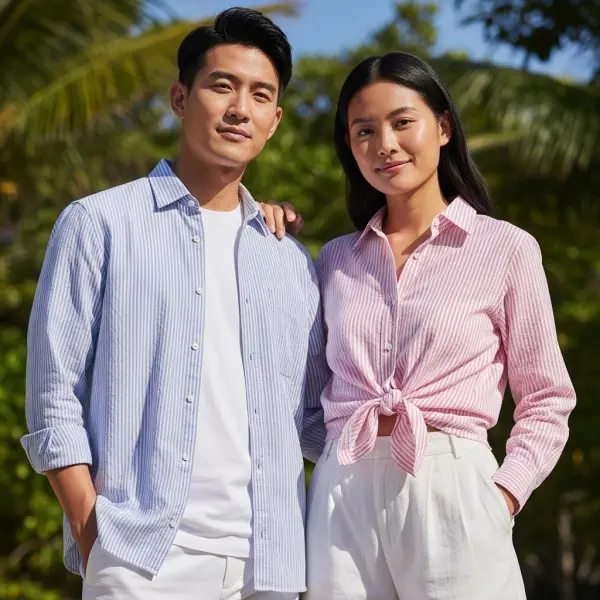 kemeja seersucker ringan dan adem untuk cuaca panas dengan tampilan smart casual kemeja seersucker ringan dan adem untuk cuaca panas dengan tampilan smart casual