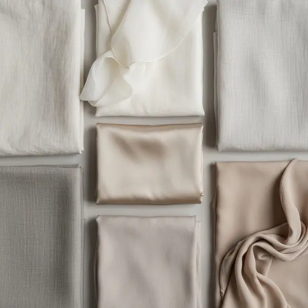 Pilihan bahan linen silk dan cotton voile yang umum digunakan untuk pakaian resort wear premium