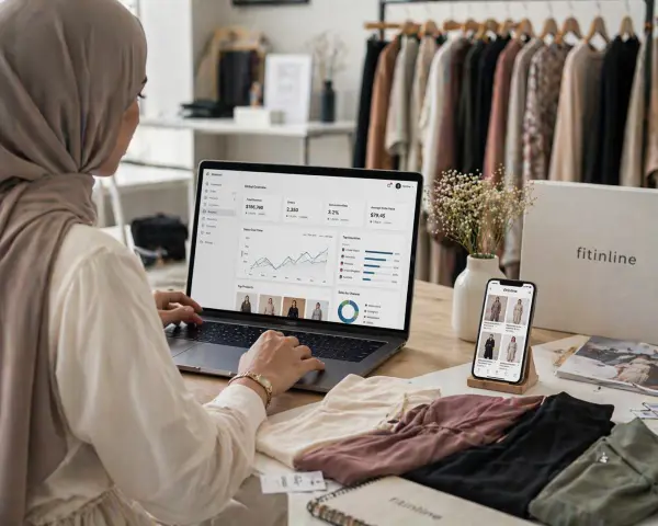 Fashion brand analyzing global e-commerce performance to validate modest fashion product market fit Fashion brand analyzing global e-commerce performance to validate modest fashion product market fit