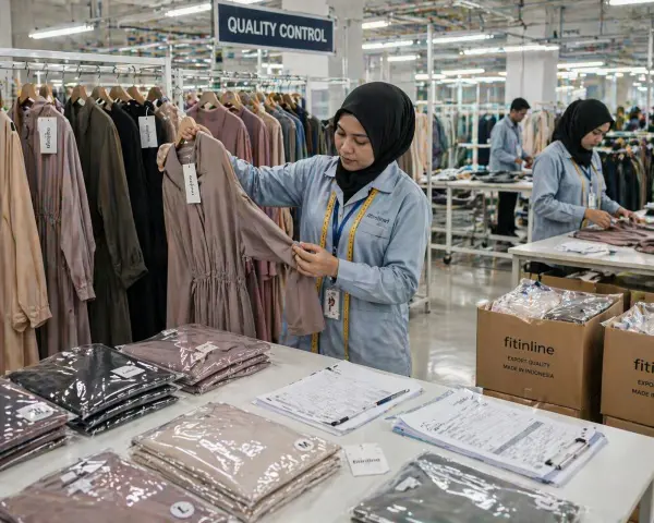 Garment production and quality control process for modest fashion export business Garment production and quality control process for modest fashion export business