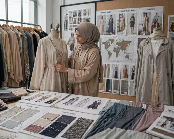 Fashion brand adapting modest clothing designs for different international markets and climates Fashion brand adapting modest clothing designs for different international markets and climates