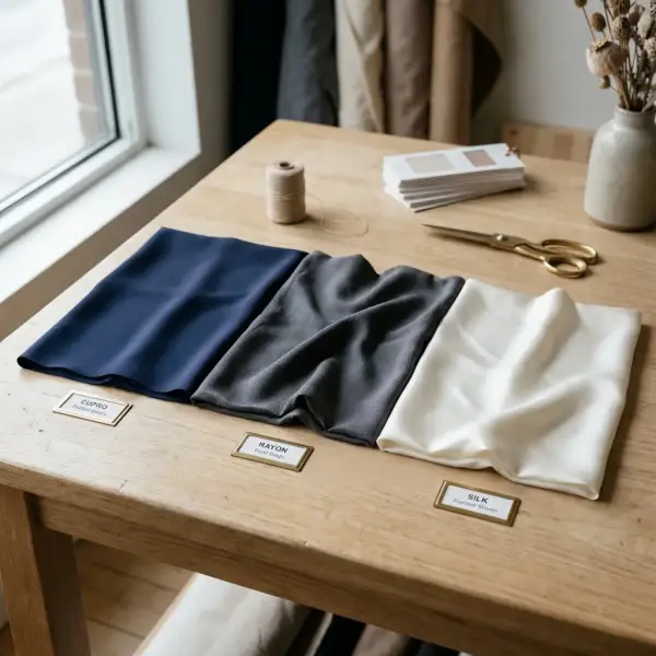 perbandingan kain cupro rayon silk dan polyester untuk fashion premium perbandingan kain cupro rayon silk dan polyester untuk fashion premium
