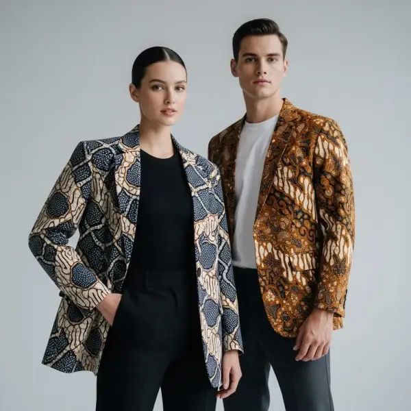 cara memakai cultural couture sebagai statement piece dengan outfit modern minimalis yang elegan
