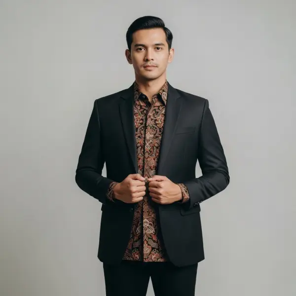 contoh pakaian batik untuk acara resmi dan formal di Indonesia