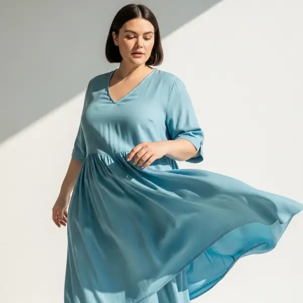 dress rayon ringan dan jatuh yang terasa sejuk saat digunakan di cuaca panas dress rayon ringan dan jatuh yang terasa sejuk saat digunakan di cuaca panas