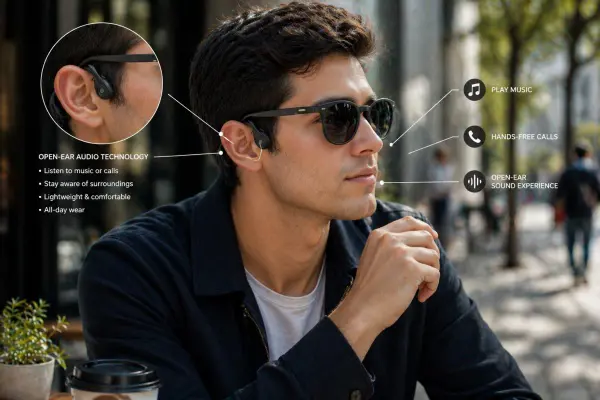 audio smart eyewear daily usage commuting lifestyle wearable tech fashion