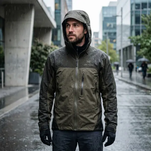 ciri jaket waterproof yang benar-benar tahan hujan deras