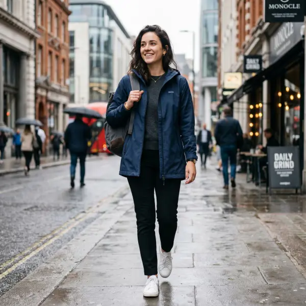 jaket water resistant untuk aktivitas harian saat gerimis