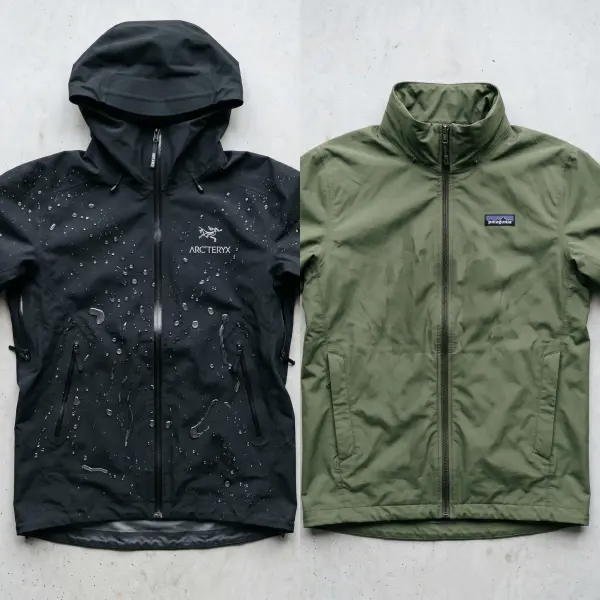 perbedaan performa jaket waterproof dan water resistant saat hujan ringan dan deras
