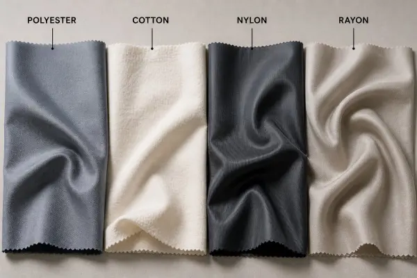 fabric comparison polyester cotton nylon rayon texture differences