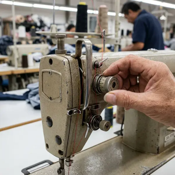 Pengaturan tension benang pada mesin jahit industri garment Pengaturan tension benang pada mesin jahit industri garment