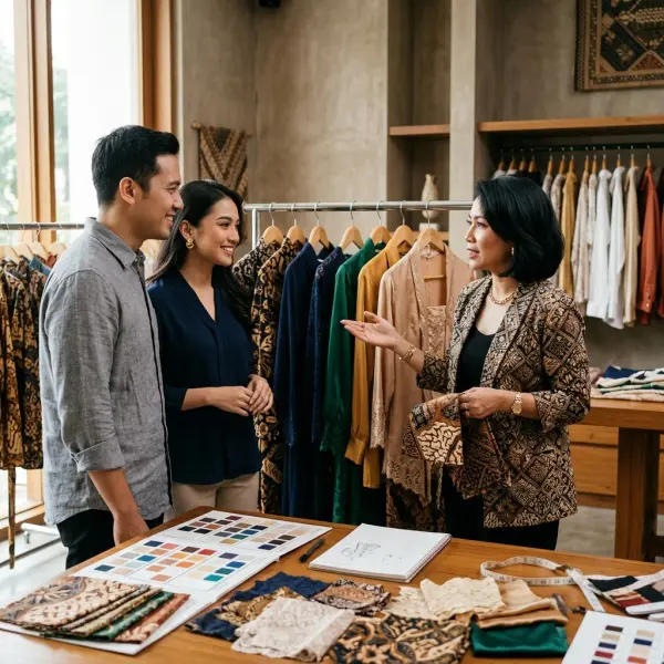 stylist memberikan edukasi outfit kondangan modern stylist memberikan edukasi outfit kondangan modern