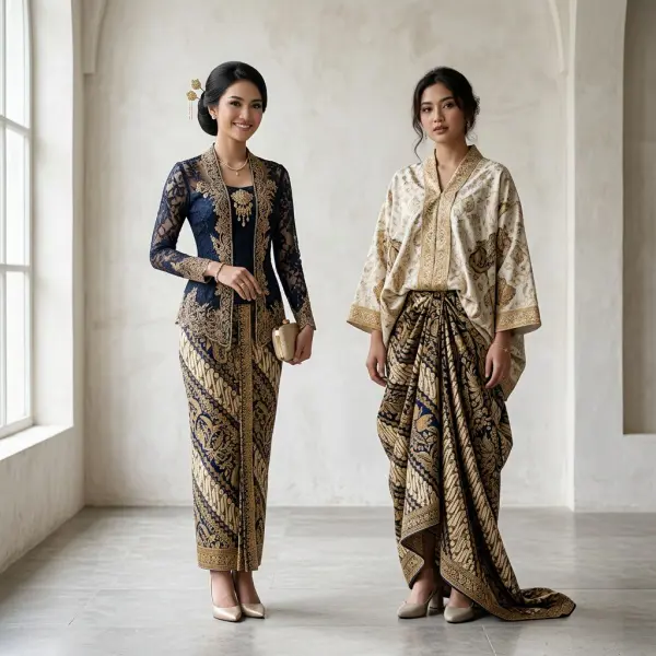 contoh styling outfit kondangan dengan siluet tidak proporsional contoh styling outfit kondangan dengan siluet tidak proporsional