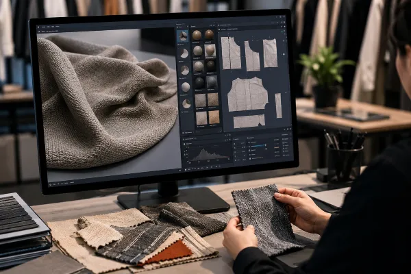 Close-up digital fabric simulation process for apparel product development Close-up digital fabric simulation process for apparel product development