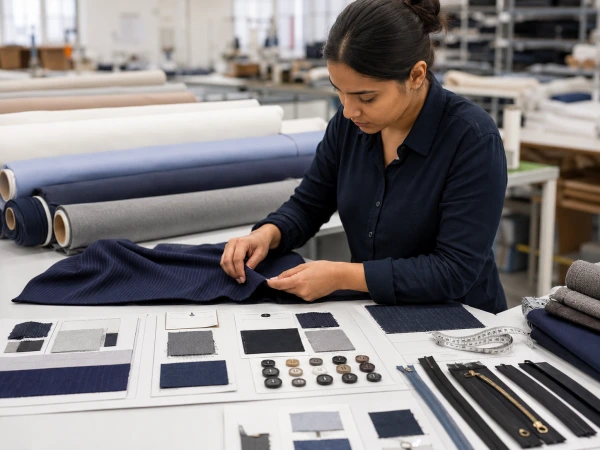 Fabric and trim inspection before garment cutting in apparel production