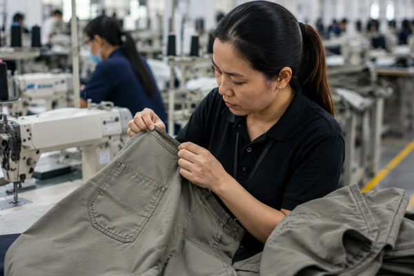 Inline inspection identifying sewing defects such as skipped stitches and seam Inline inspection identifying sewing defects such as skipped stitches and seam