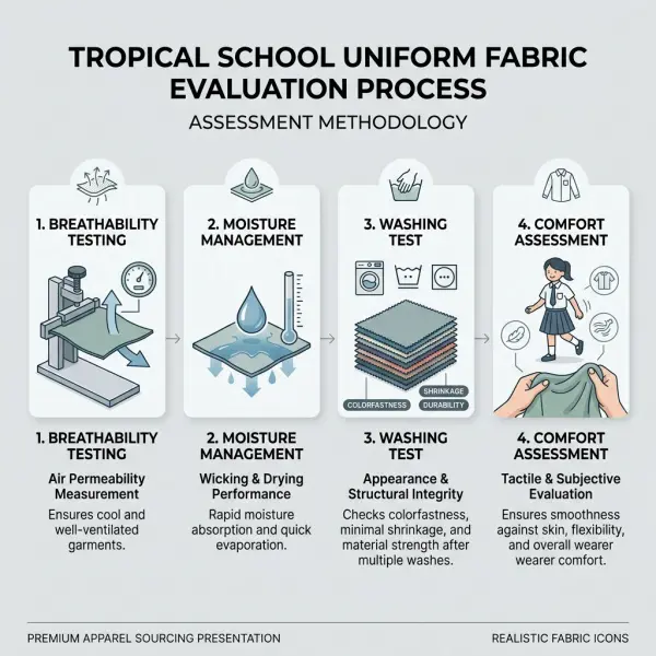 Evaluasi kain seragam sekolah untuk kenyamanan di iklim tropis Evaluasi kain seragam sekolah untuk kenyamanan di iklim tropis
