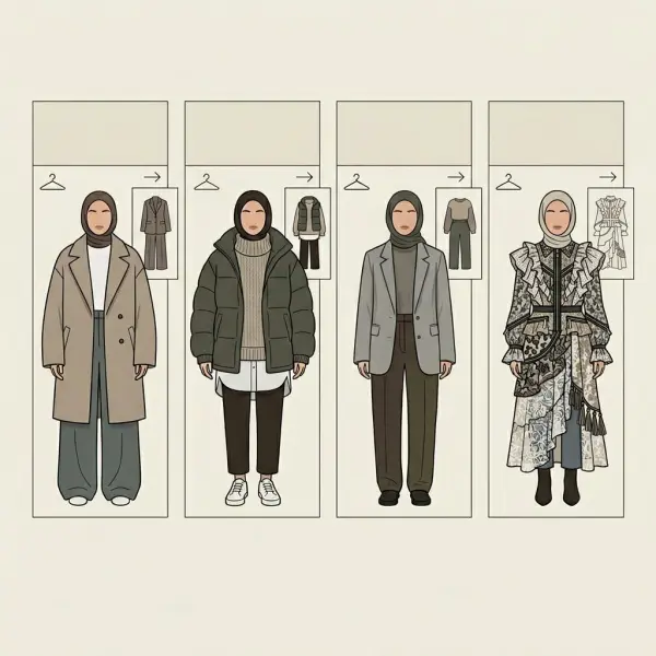 papan analisis styling fashion muslim untuk menghindari tampilan yang terlihat lebih tua