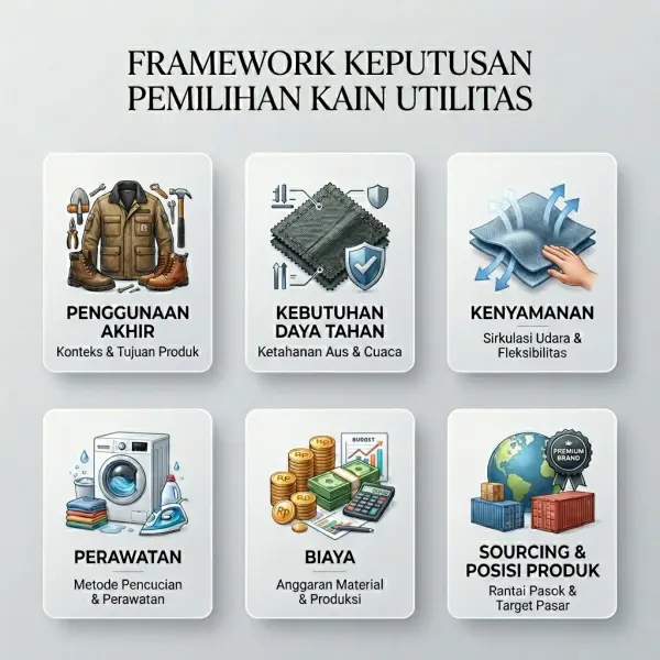 kerangka keputusan memilih utility fabric untuk produk fashion kerangka keputusan memilih utility fabric untuk produk fashion