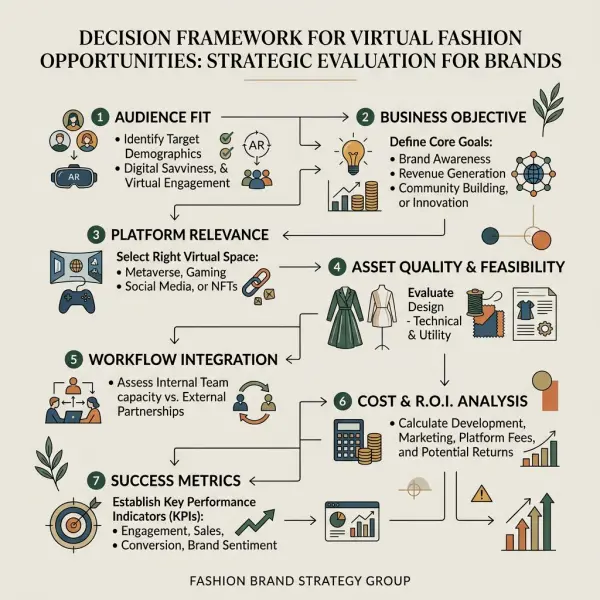 Decision framework for fashion brands evaluating virtual fashion opportunities