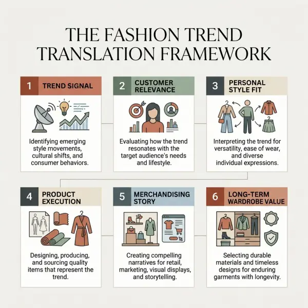 workflow showing style-led fashion strategy from customer understanding to product and merchandising decisions workflow showing style-led fashion strategy from customer understanding to product and merchandising decisions