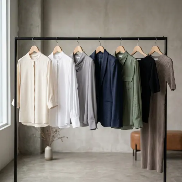 Koleksi office wear modern yang tetap netral namun punya variasi detail Koleksi office wear modern yang tetap netral namun punya variasi detail
