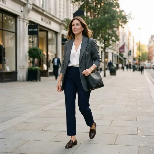 Gaya chic modern dengan blazer santai dan aksesori sederhana yang mencerminkan personal style Gaya chic modern dengan blazer santai dan aksesori sederhana yang mencerminkan personal style