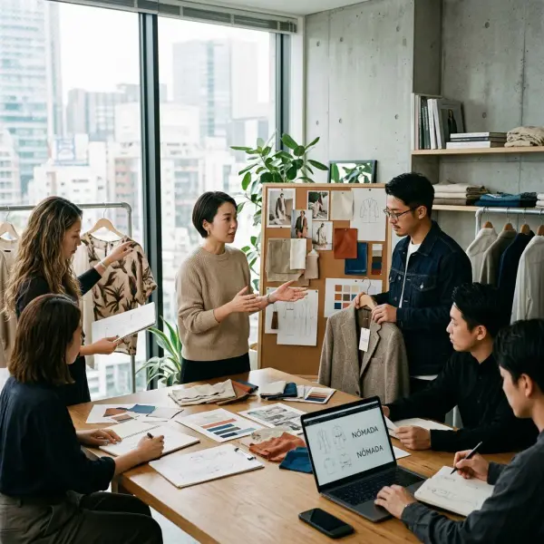 Tim fashion brand mendiskusikan identitas merek berdasarkan konsep muse Tim fashion brand mendiskusikan identitas merek berdasarkan konsep muse
