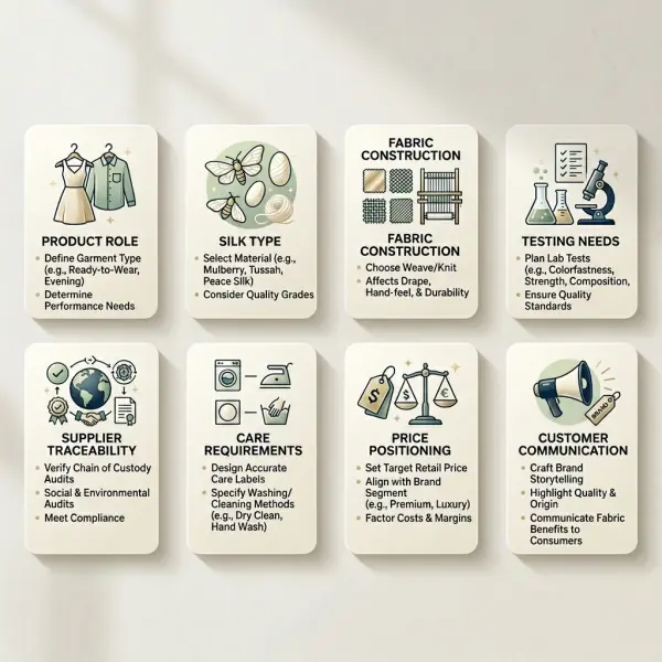 Decision framework for fashion brands sourcing silk fabric