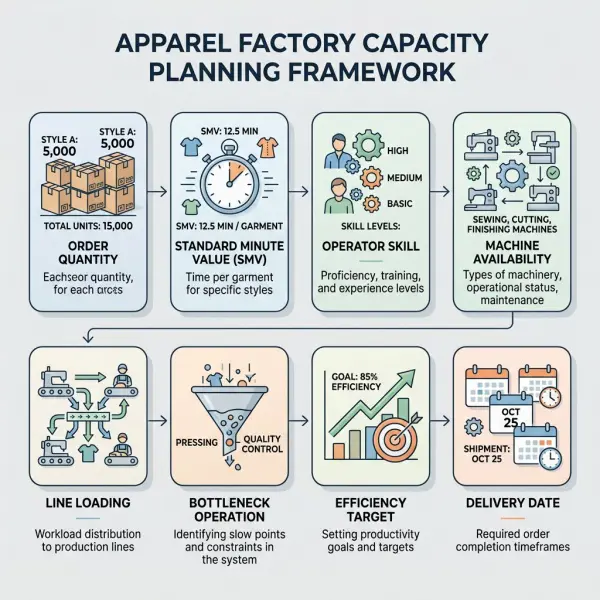 apparel factory line loading and capacity planning for garment production apparel factory line loading and capacity planning for garment production