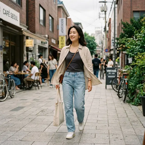 Outfit solo healing dengan outer ringan yang memberi kesan nyaman dan percaya diri Outfit solo healing dengan outer ringan yang memberi kesan nyaman dan percaya diri