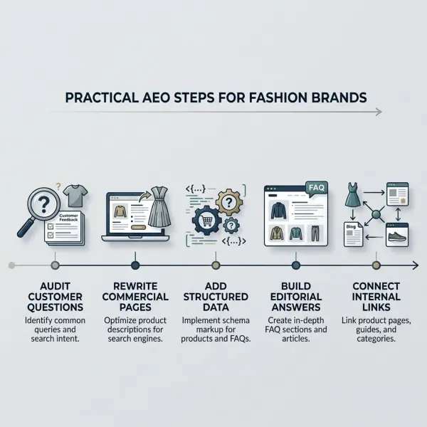 practical AEO implementation roadmap for fashion brands