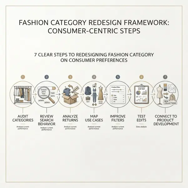 Framework for redesigning fashion categories around consumer preferences