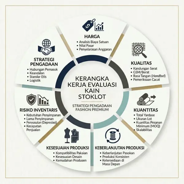Framework evaluasi pembelian kain stocklot untuk bisnis fashion