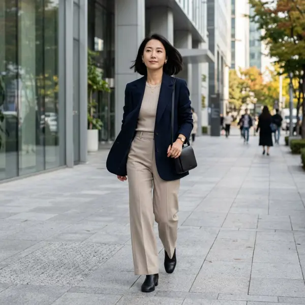 Layering dengan blazer yang proporsional untuk wanita petite Layering dengan blazer yang proporsional untuk wanita petite