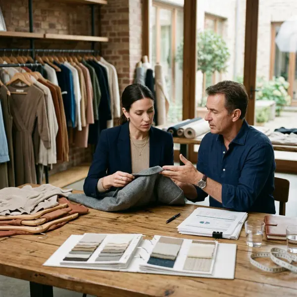 Apparel sourcing meeting discussing responsible garment costing and supplier transparency