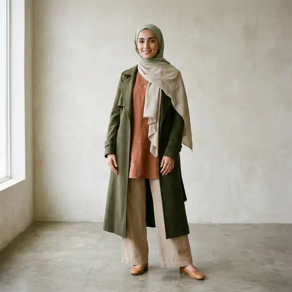 Inspirasi hijab dengan berbagai kombinasi warna earth tone