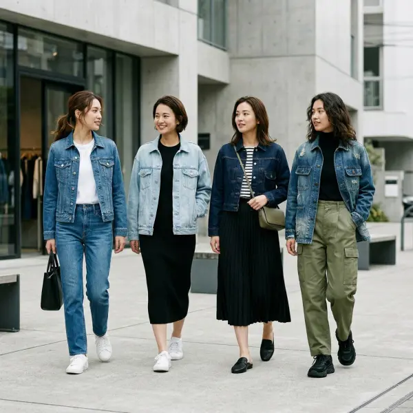 Inspirasi padu padan jaket denim untuk pria dan wanita dengan gaya kasual yang timeless Inspirasi padu padan jaket denim untuk pria dan wanita dengan gaya kasual yang timeless