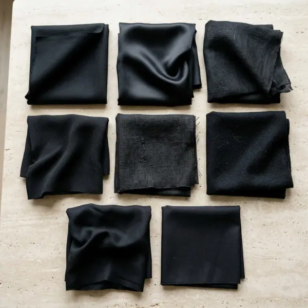 Perbandingan beberapa material baju hitam untuk berbagai kebutuhan fashion