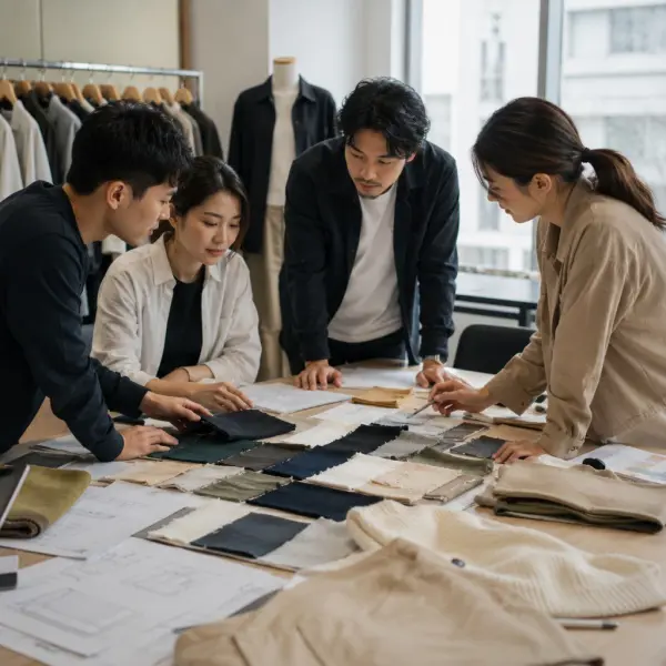Tim fashion merencanakan penggunaan material ramah lingkungan untuk koleksi baru