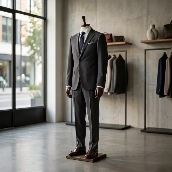 Jas berbahan polyester untuk koleksi ready-to-wear