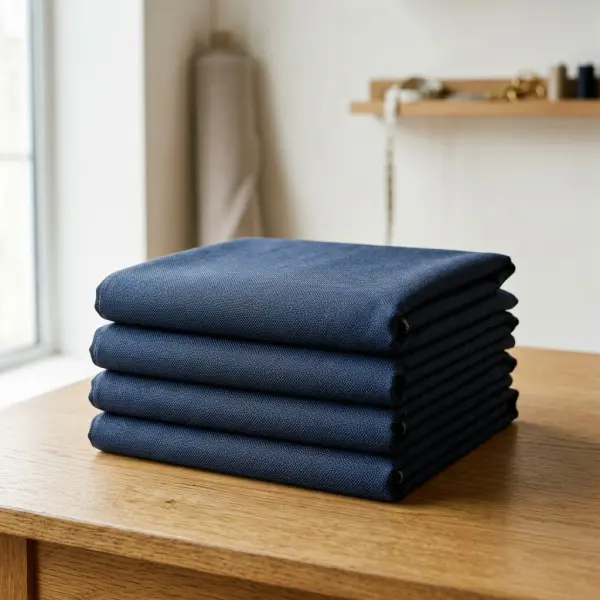 Tekstur kain katun premium untuk blazer dan jas business casual