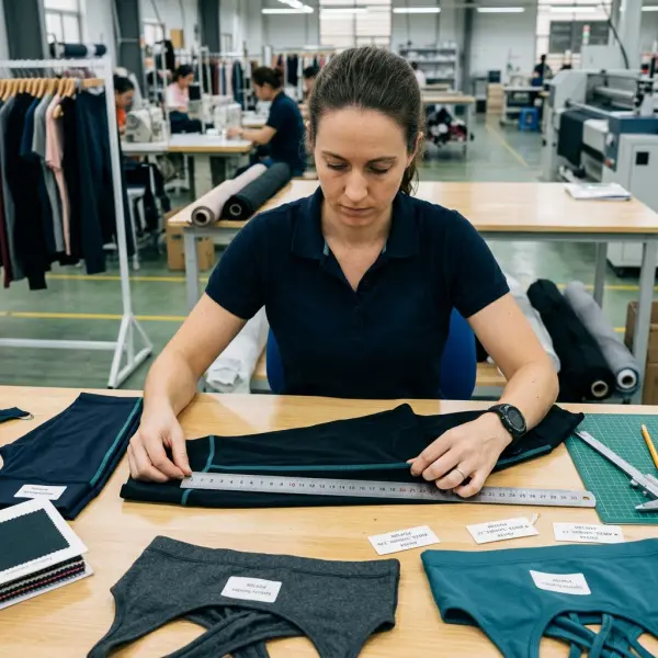 Garment quality control inspection for stretch fabric recovery and seam performance